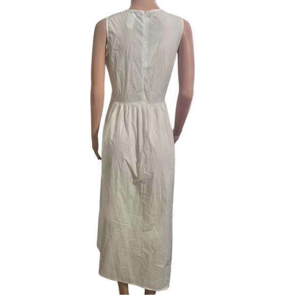 NUUTS Women’s Sleeveless Cotton Poplin Maxi Dress w/ Pockets - Picture 3 of 12